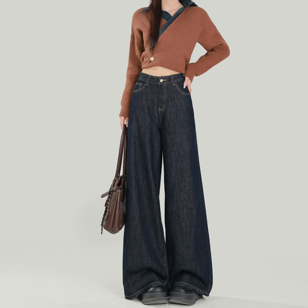 Darl Blue Wide-Leg Pants