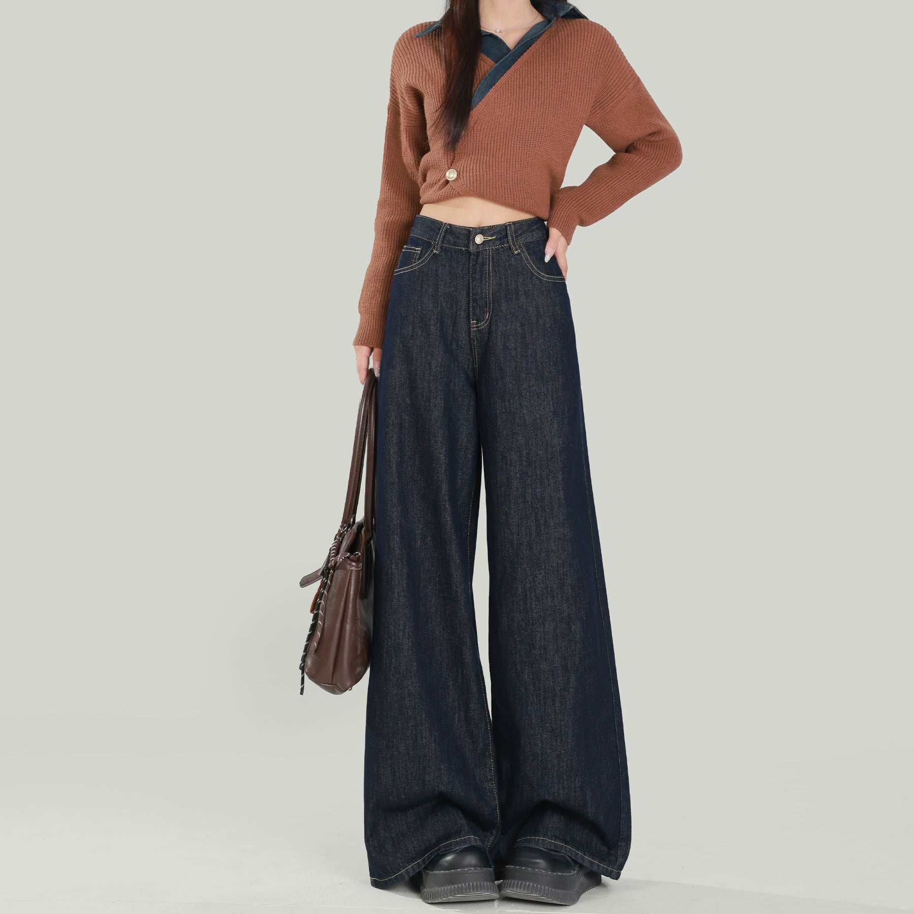 Darl Blue Wide-Leg Pants