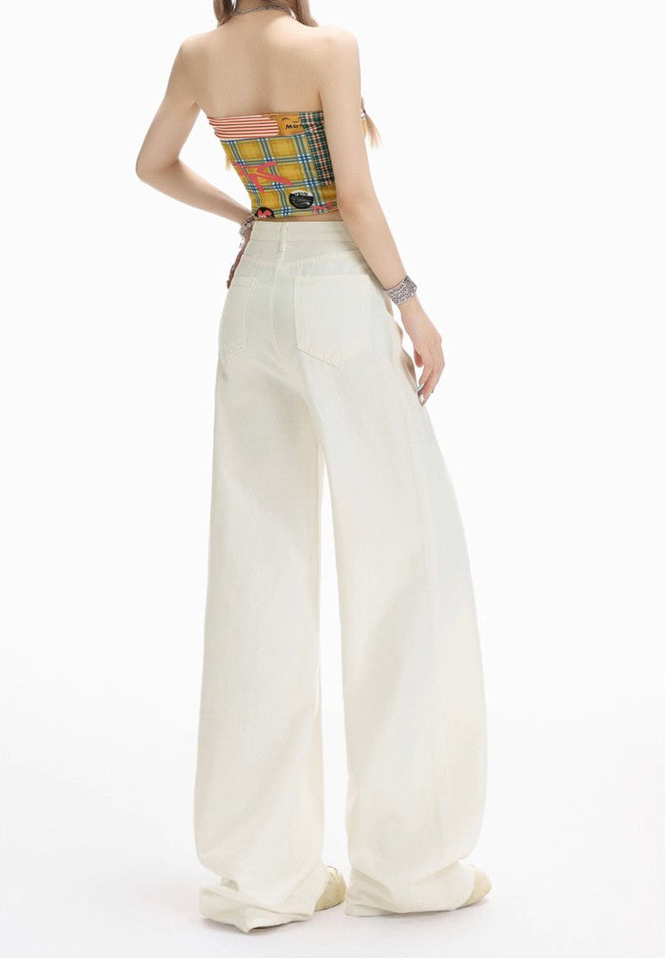 Loose Drape Straight-Leg Pants
