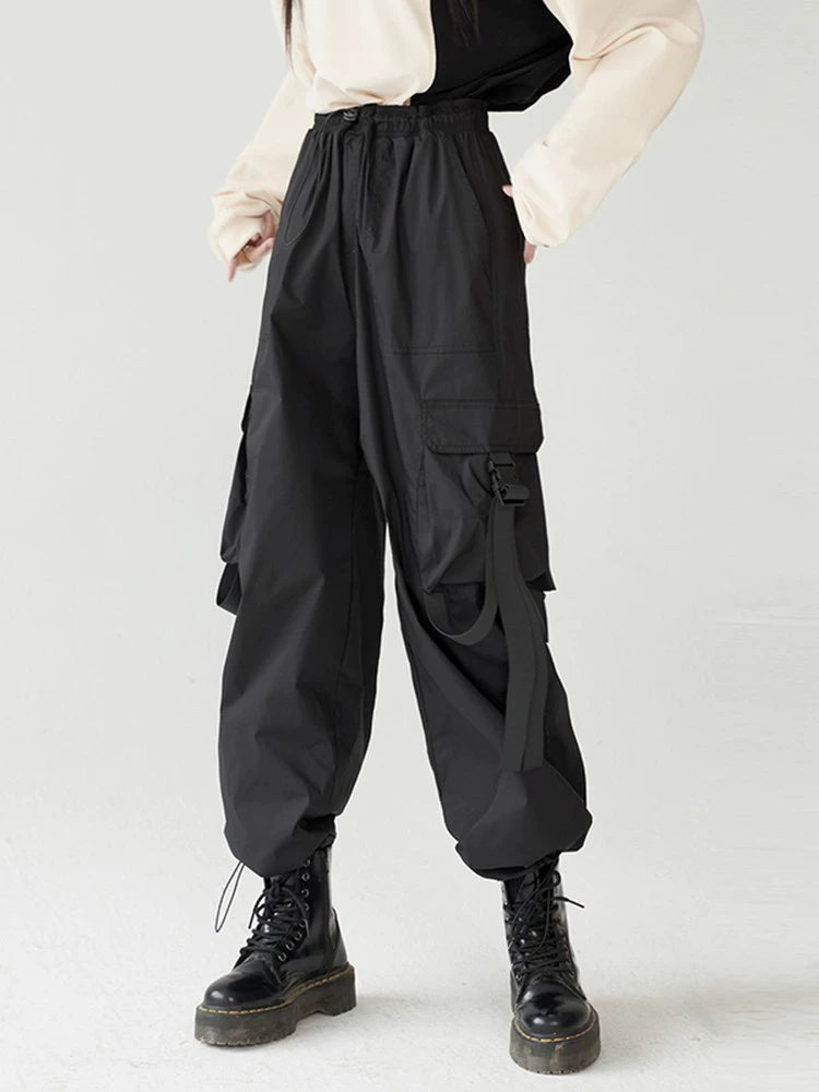 Side-Drawstring Cargo Pants