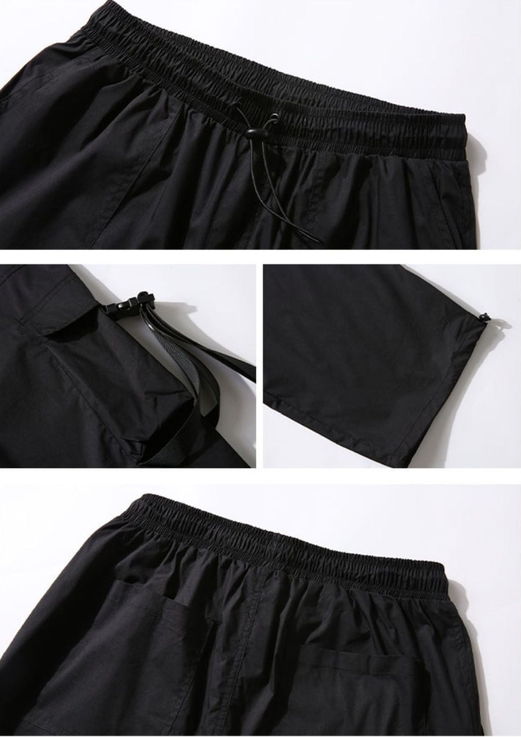 Side-Drawstring Cargo Pants