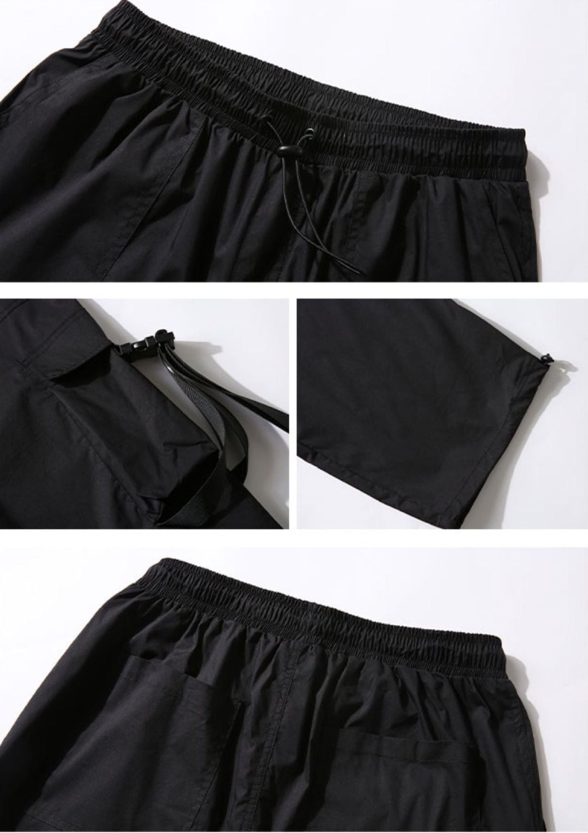 Side-Drawstring Cargo Pants