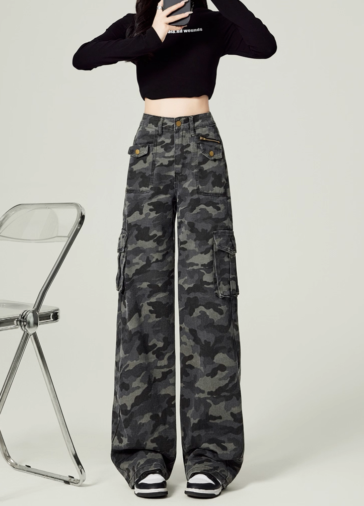 American High-Street Camo Cargo Jeans