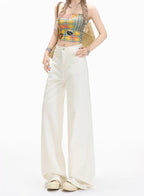 Loose Drape Straight-Leg Pants