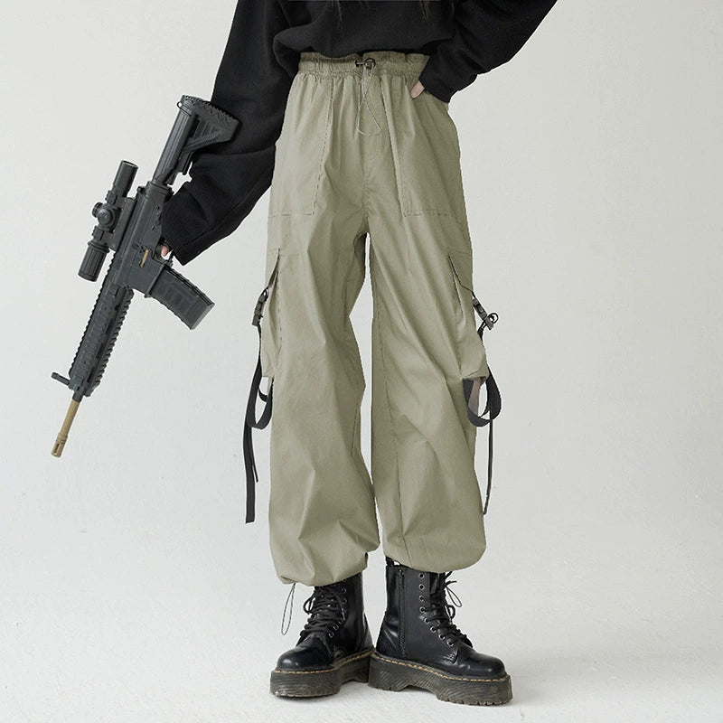 Side-Drawstring Cargo Pants