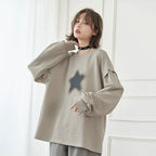 Rense Stars Print Detachable Sleeves T-Shirt