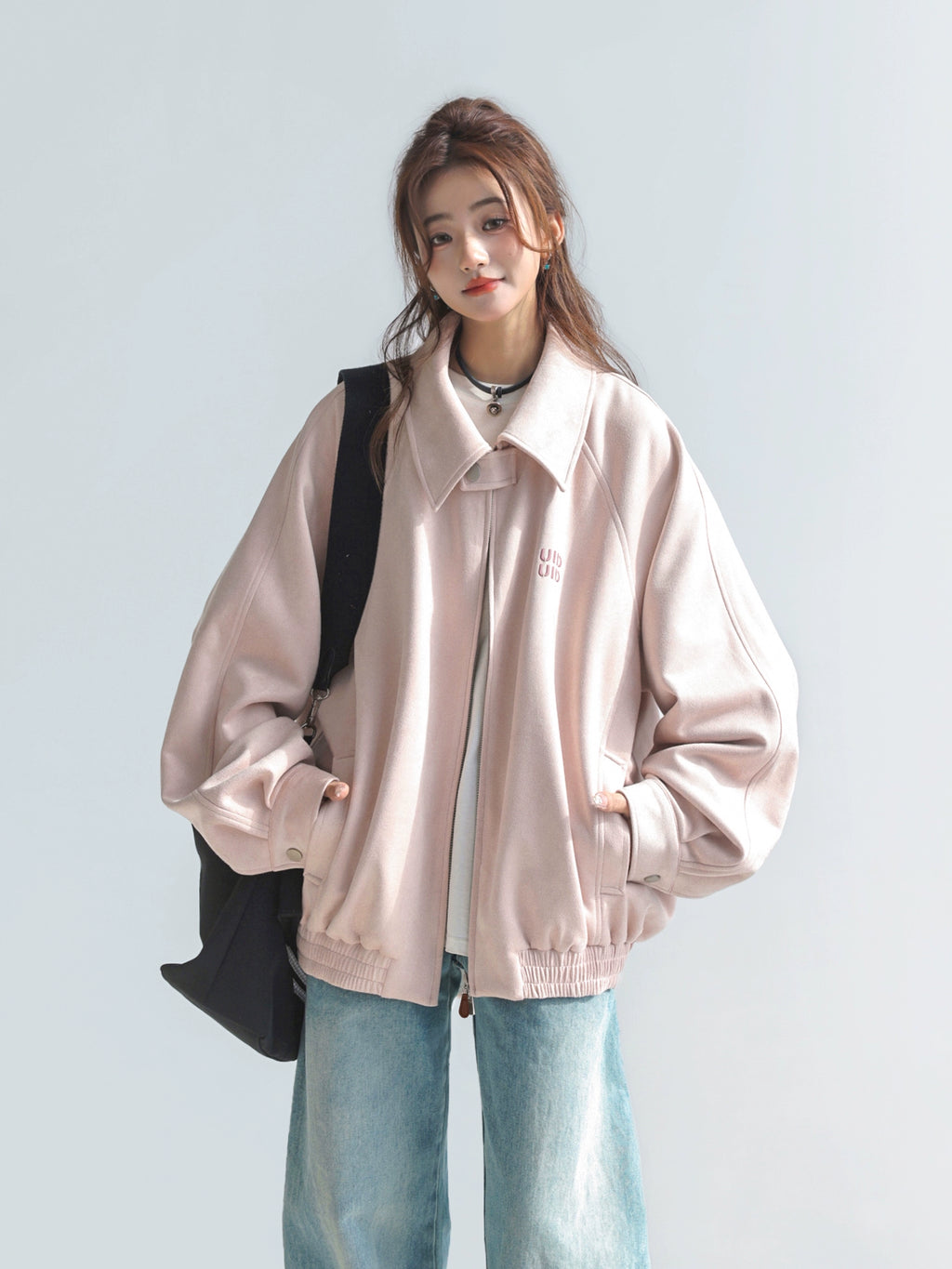 Oversized Zip-Up Streetwear Jacket