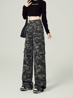 American High-Street Camo Cargo Jeans