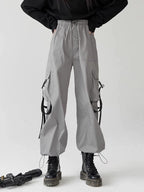Side-Drawstring Cargo Pants