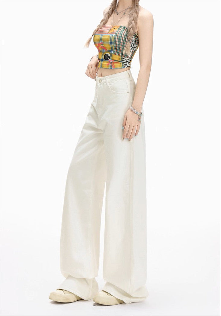Loose Drape Straight-Leg Pants