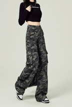 American High-Street Camo Cargo Jeans