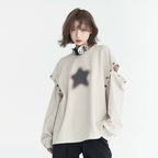 Rense Stars Print Detachable Sleeves T-Shirt