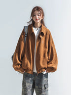 Oversized Zip-Up Streetwear Jacket
