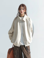 Oversized Zip-Up Streetwear Jacket