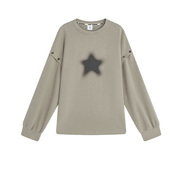 Rense Stars Print Detachable Sleeves T-Shirt