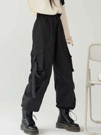 Side-Drawstring Cargo Pants