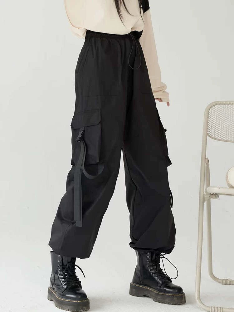 Side-Drawstring Cargo Pants