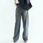 Vintage Washed Straight-Leg Jeans