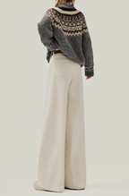 Off-White Drap Wide-Leg Jeans