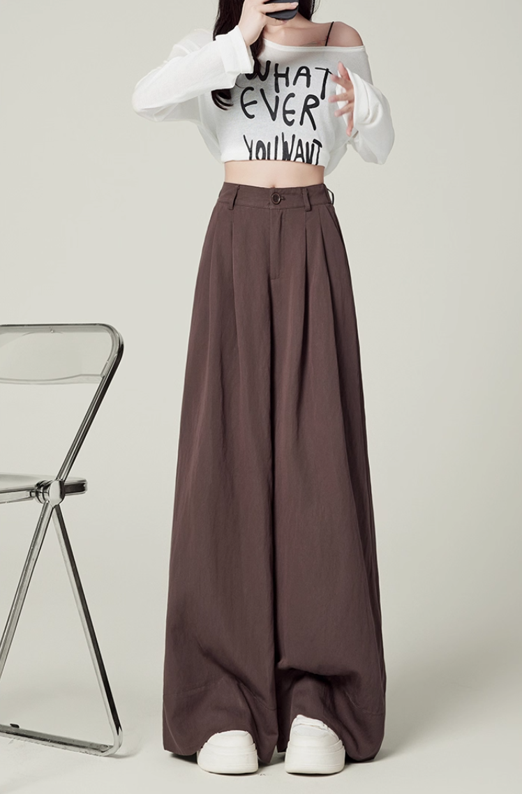 Linen-Blend Wide-Leg Pants