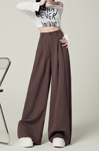 Linen-Blend Wide-Leg Pants