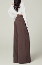 Linen-Blend Wide-Leg Pants