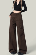 Mallard Brown Wide-Leg Jeans