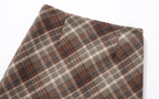 High-Waisted Plaid A-Line Mini Skirt