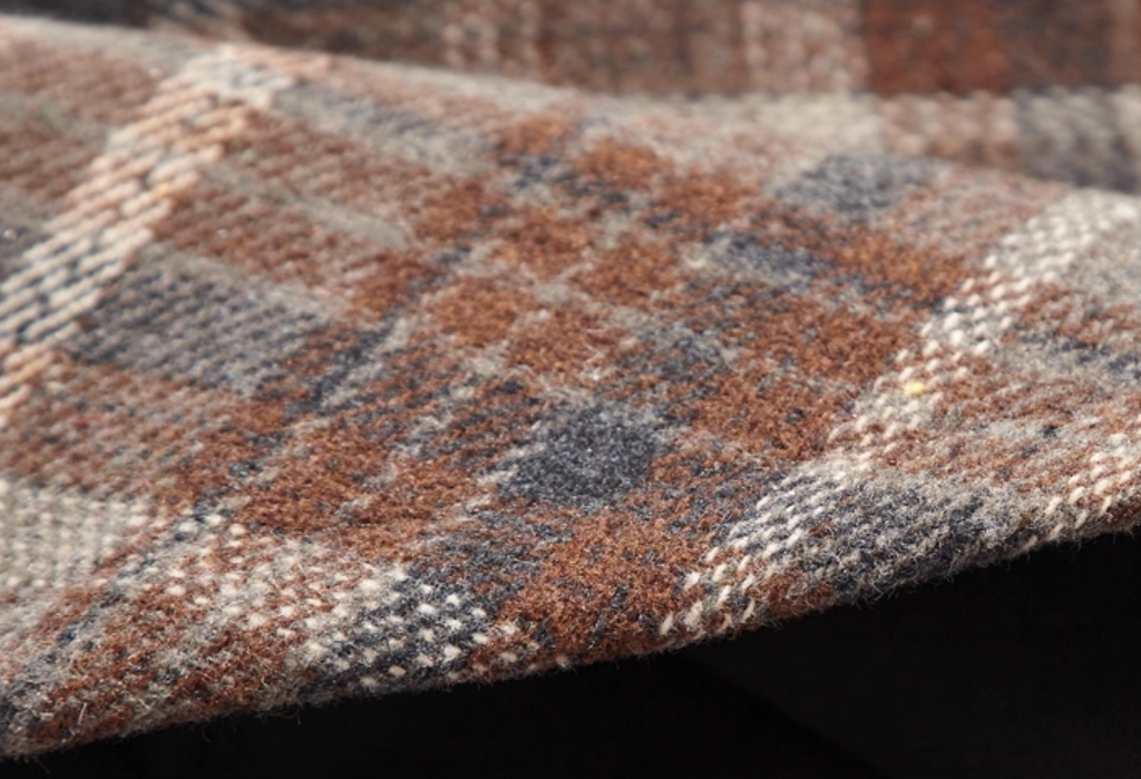 High-Waisted Plaid A-Line Mini Skirt