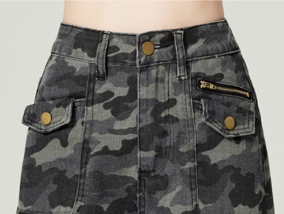 American High-Street Camo Cargo Jeans