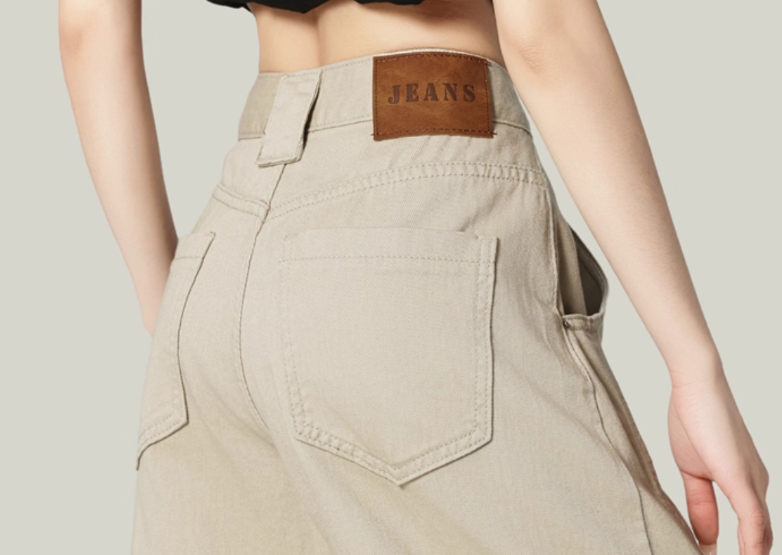 High-Waisted Loose Drape Straight-Leg Pants