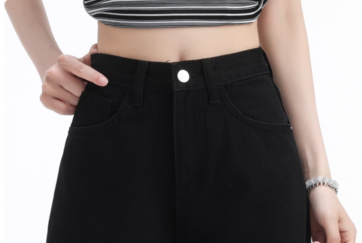 Loose Drape Straight-Leg Pants