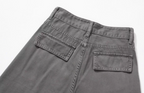 Cement Gray American Wide-Leg Cargo Pants